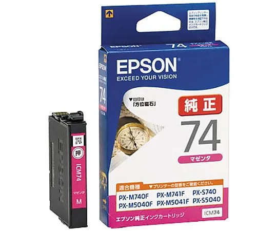 61-0514-28　［Discontinued］Epson Genuine Ink Cartridge ICC74 (Magenta Standard)　ICM74