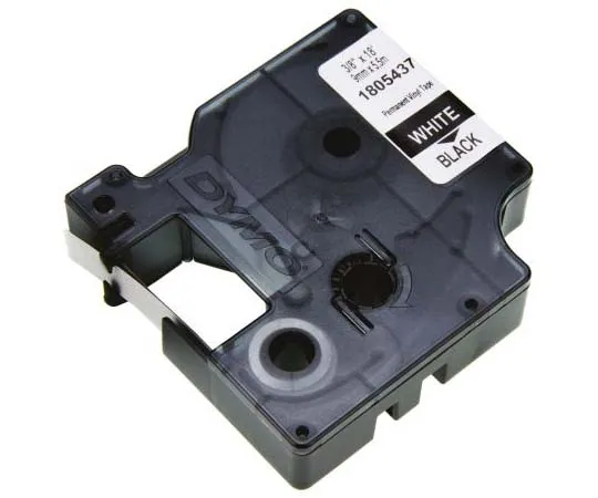 63-7795-07　Dymo White on Black Label Printer Tape, 9 mm Width, 18 ft Length　1805437
