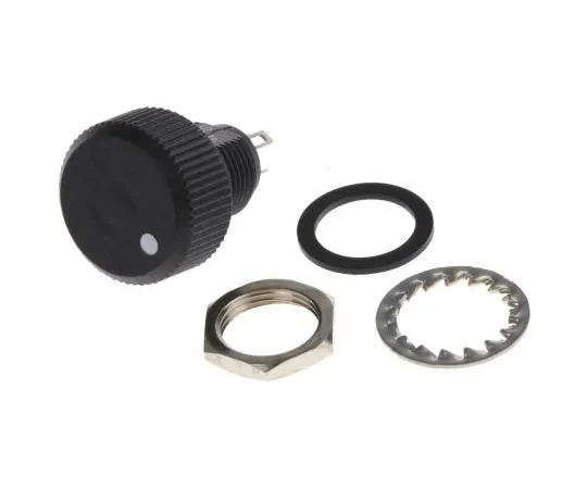 63-7987-18　Vishay 1 Gang Rotary Cermet Potentiometer with a 16 mm Dia. Shaft, 1MΩ, ±20%, 0.12W, Linear P16NP105MAB15　P16NP105MAB15