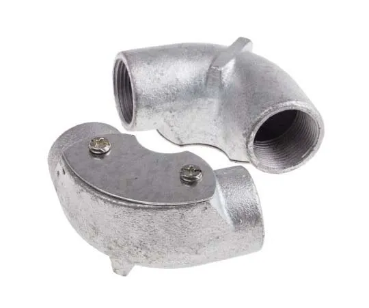 63-7817-90　RS PRO Inspection Elbow Cable Conduit Fitting, Steel Galvanised 25mm nominal size　763-9214