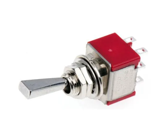 63-7971-34　TE Connectivity Double Pole Double Throw (DPDT) Toggle Switch, Latching, Panel Mount　A201P3ZQ04