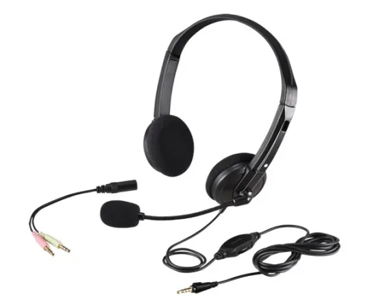 62-4120-87　［Discontinued］Double-Ear Headband Headset 4-Pole Black　BSHSHCS01BK
