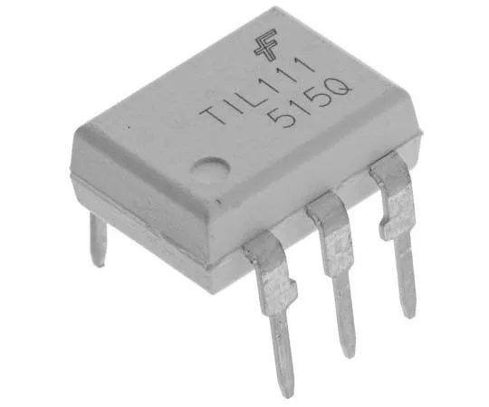 63-7812-39　ON Semiconductor, TIL111M DC Input Transistor Output Optocoupler, Through Hole, 6-Pin MDIP　TIL111M