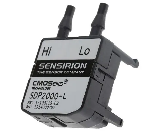 63-7964-20　Sensirion Differential for Air, Non-Aggressive Gas Pressure Sensor, 3500Pa Max Pressure Reading , 4.75 → 5.25 V,　SDP2000-L