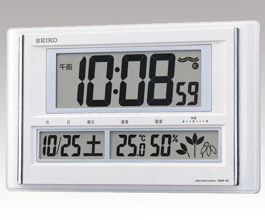 2-7730-01　［Discontinued］Radio Wall And Table Clock With Thermo-Hygrometer With Thermo-Hygro Display　SQ413W