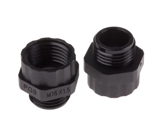 63-8022-73　RS PRO PG9 → M16 Cable Gland Adaptor, Nylon 66　817-8886