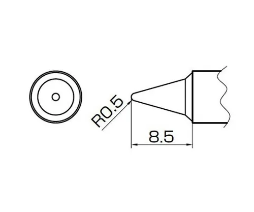61-4928-63　［Discontinued］Type 0.5B for Rail Tip 957　T14-B2