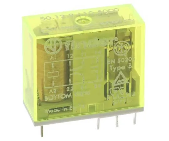 63-7774-05　Finder50 Series DPDT Non-Latching Relay PCB Mount, 110V dc Coil, 15A　50.12.9.110.5000