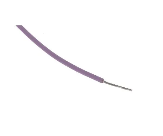 63-8038-22　RS PRO PTFE Equipment Wire 0.22 mm² CSA, Purple 100m Reel　841-7386