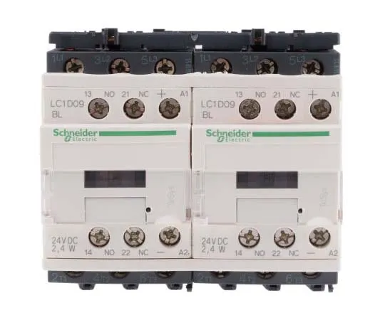 63-7792-26　Schneider Electric 3 PoleReversing Contactor, 9 A, 24 V dc Coil, TeSys D, 3NO　LC2D09BLV