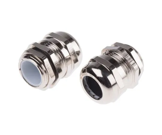 63-8035-52　RS Pro M20 Cable Gland With Locknut, Nickel Plated Brass, IP68　831-9024