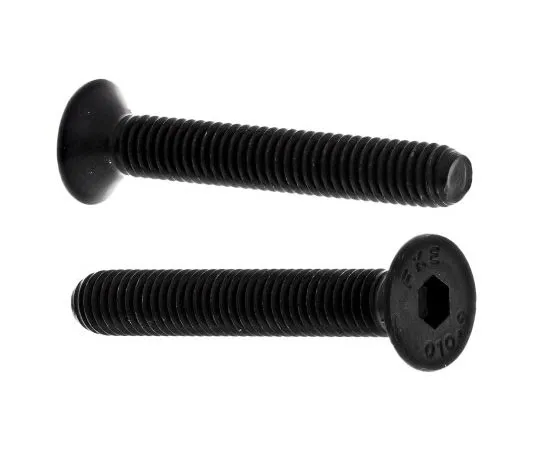 63-8028-14　RS Pro M6 x 40mm Hex Socket Countersunk Screw Black, Self-Colour Steel　822-9142