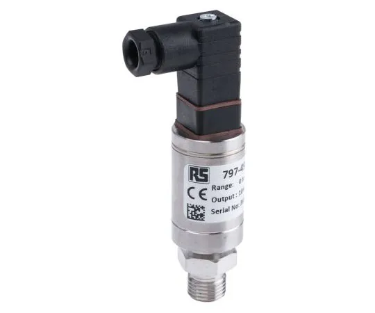 63-7996-60　RS PRO Gauge for Air, Gas, Hydraulic Fluid, Liquid, Water Pressure Sensor, 1bar Max Pressure Reading , 3 → 12 V　797-4989