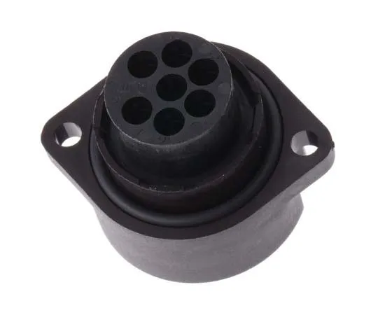 63-7775-13　Binder 693 Series Panel Mount Connector, 7 contacts Plug　09-4204-00-07