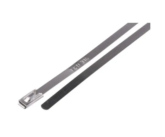 63-8017-54　Thomas & Betts, Ty-Met Series Metallic 316 Stainless Steel Roller Ball Cable Tie, 300mm x 4.6 mm　7TCG009410R0017  YLS-4.6-300B