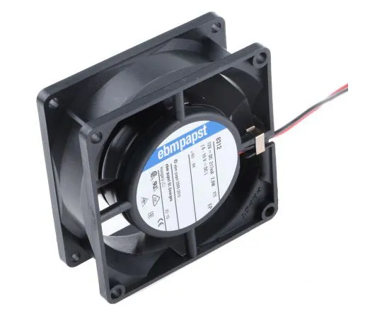 63-7959-84　ebm-papst 8300 Series Axial Fan, 80 x 80 x 32mm, 54m³/h, 2.6W, 12 V dc　8312