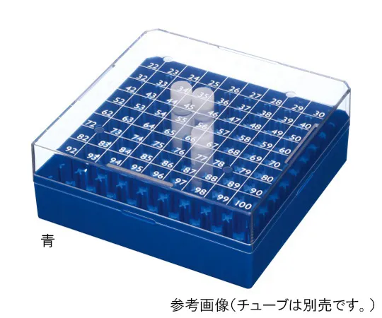 62-0892-12　［Discontinued］Cryo Box 100 Holes For 1．2 - 2．0mL Blue　6577-102B