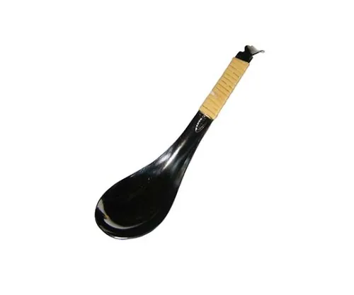 61-6787-02　［Discontinued］18-8 Rattan Wrapped, Spinach, Spoon Without Hole　1680200