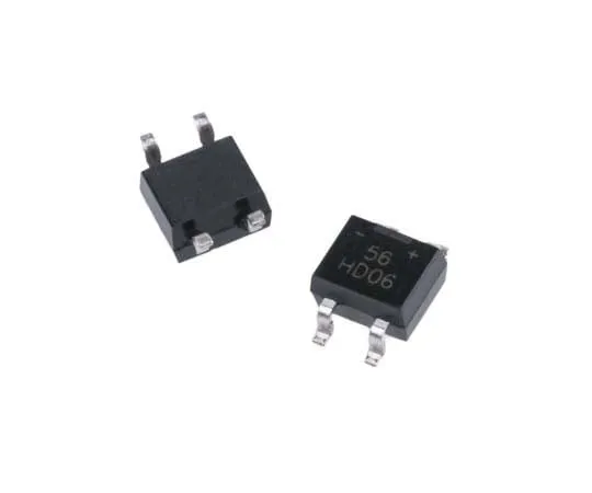63-7779-31　Diodes Inc HD06-T, Bridge Rectifier, 800mA 600V, 4-Pin MiniDIP SMD　HD06-T