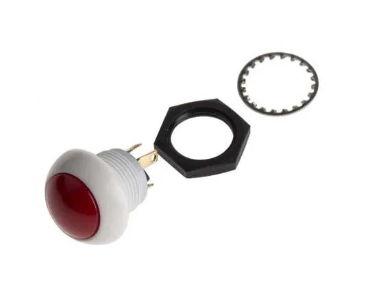 63-7777-47　Otto Double Pole Double Throw (DPDT) Momentary Push Button Switch, IP64, 12 (Dia.)mm, Panel Mount, 28V dc　P9-113191