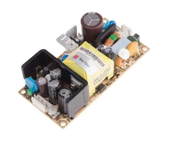 63-7819-31　Mean Well 45W 1 Output Embedded Switch Mode Power Supply SMPS, 3A, 15V dc Open Frame　EPS-45-15
