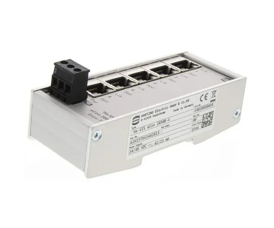 63-8017-72　Harting 5 RJ45 port DIN Rail Mount Ethernet Switch, 10 Mbit/s, 100 Mbit/s　24020050010