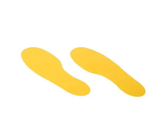 63-8050-36　RS PRO 10 x Feet Floor Sign Label, Yellow Self-Adhesive PVC　873-5928