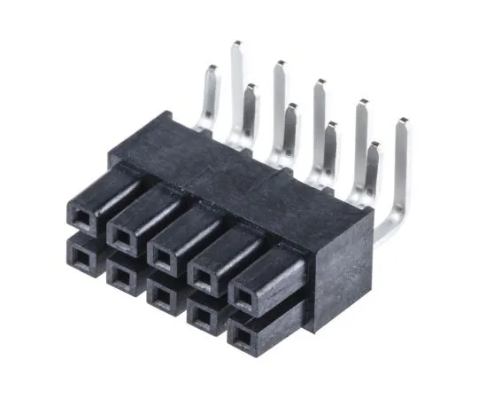 63-7952-97　Samtec IPS1 Series 2.54mm Pitch 10 Way 2 Row Right Angle PCB Socket, Surface Mount, Through Hole Termination　IPS1-105-01-L-D-RA