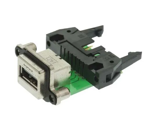 63-7763-45　Amphenol MUSB Series, Right Angle Through Hole Type A USB Connector, Receptacle　MUSBA21130