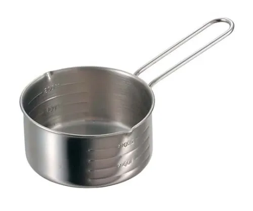 61-6586-67　［Discontinued］18-8 Measuring Cup Wire Handle 400 mL　3587500