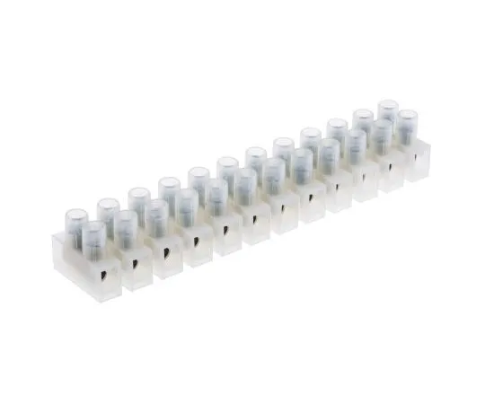 63-8037-75　RS Pro Non-F***d Terminal Block, 12 Way/Pole, Screw Terminals, 16 AWG Cable Mount, Polyamide, 450 V Yes　840-7954