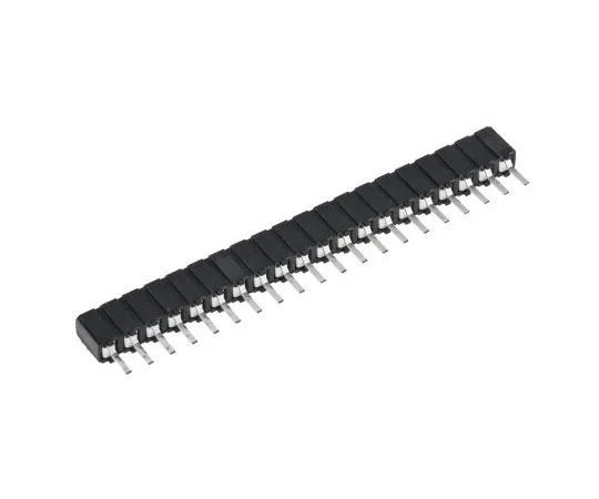 63-7952-55　Samtec CES Series 2.54mm Pitch 20 Way 1 Row Straight PCB Socket, Through Hole, Through Hole Termination　CES-120-01-T-S