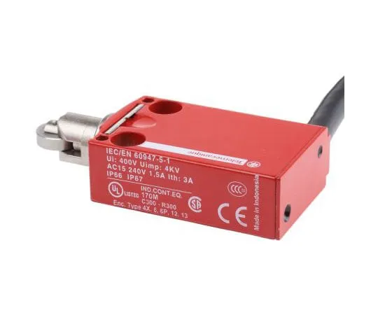 63-7952-44　XCSM Safety Switch With Roller Plunger Actuator, Metal, 2NO/2NC　XCSM4102L1