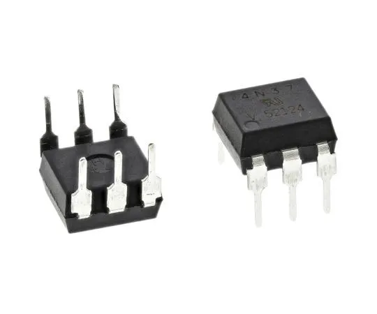 63-8014-34　Vishay, 4N37 DC Input Transistor Output Optocoupler, Through Hole, 6-Pin DIP　4N37