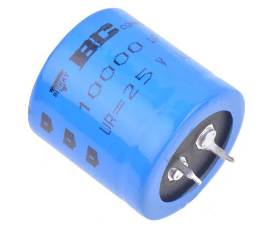 63-8054-21　Vishay 10000μF 25V dc Aluminium Electrolytic Capacitor, Through Hole 30 (Dia.) x 32mm +105°C 30mm 10mm　MAL215836103E3
