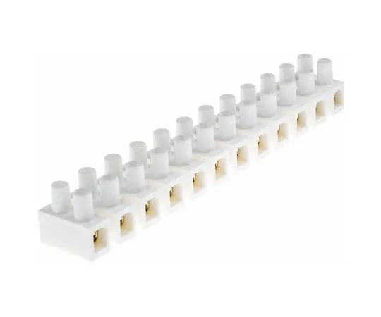 63-8047-74　RS Pro Non-F***d Terminal Block, 12 Way/Pole, Screw Terminals, 25 mm² Panel Mount, PP, 500 V　868-0742