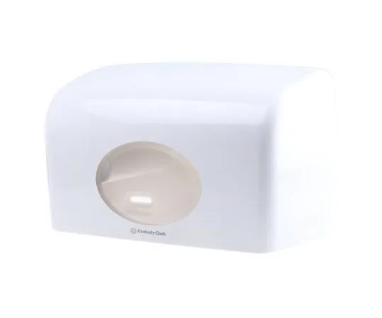 63-7969-38　Kimberly Clark White Plastic Toilet Roll Dispenser, 180mm x 130mm x 290mm　6992