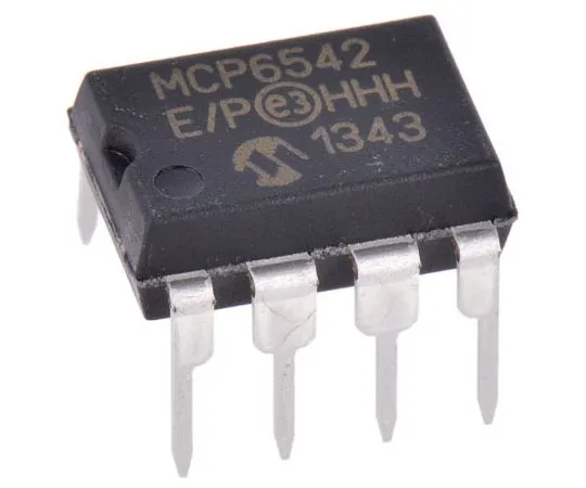 63-7964-62　MCP6542-E/P Microchip, Dual Comparator, Push-Pull O/P, 1.6 → 5.5 V 8-Pin PDIP　MCP6542-E/P
