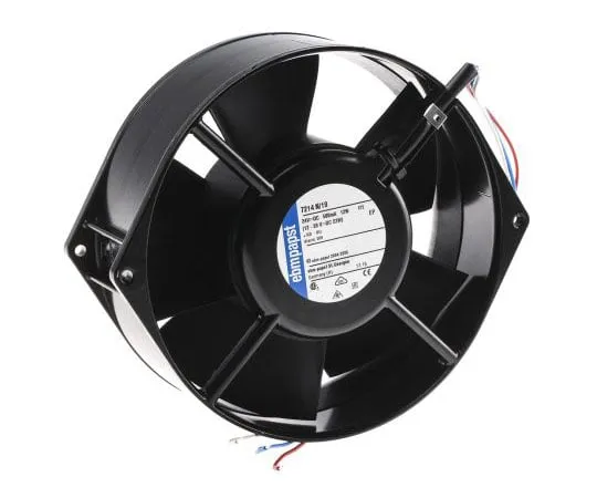 63-8017-11　ebm-papst 7200 Series Axial Fan, 150 x 55mm, 360m³/h, 12W, 24 V dc　7214N/19