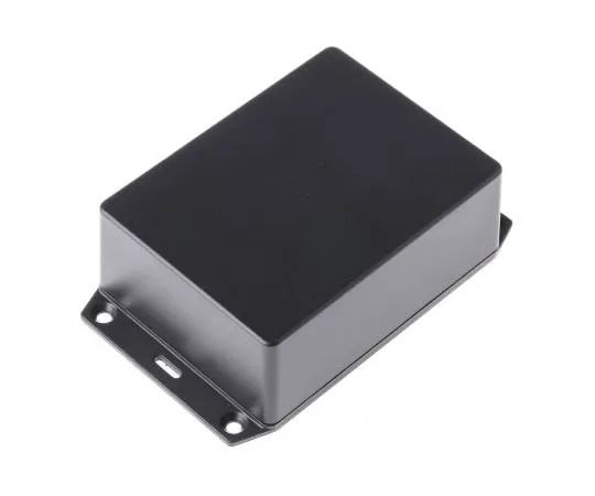 63-8023-40　Hammond 1591, ABS Enclosure, IP54, Flanged, 112.5 x 84.6 x 41.3mm　1591XXSFLBK