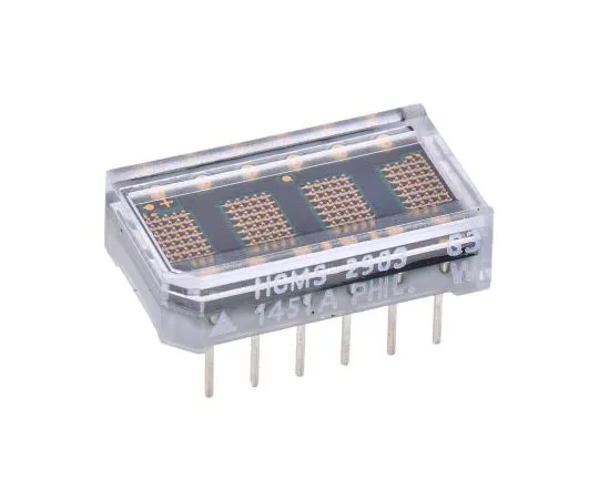 63-8035-38　HCMS-2903 Broadcom 4 Digit Dot Matrix LED Display, 7 x 5 Dot Matrix Green 0.11 mcd 3.7mm　HCMS-2903