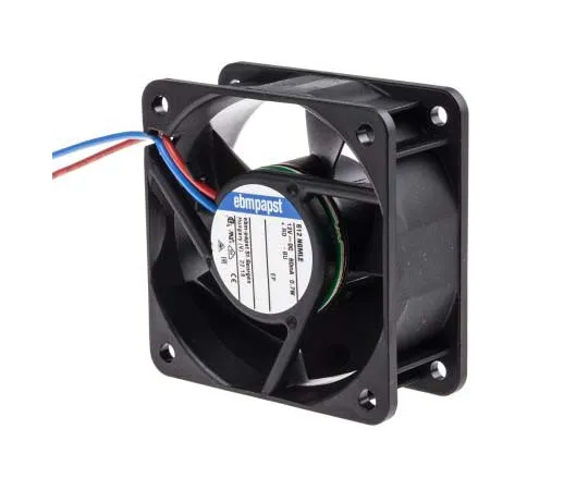 63-7811-33　ebm-papst 600N Series Axial Fan, 60 x 60 x 25mm, 25m³/h, 700mW, 12 V dc　612NGMLE