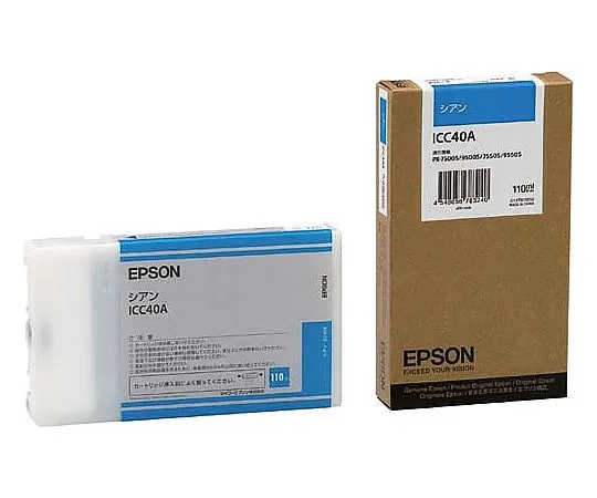 61-0512-34　［Discontinued］Epson Genuine Ink Cartridge Cyan　ICC40A