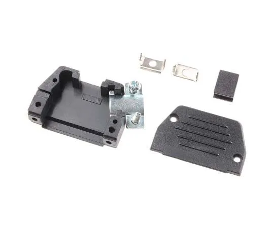 63-7755-75　MH Connectors MHED Series Thermoplastic Angled, Straight D-sub Connector Backshell, 15 Way, Strain Relief　DS-15OF