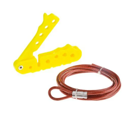 63-8024-69　4 Lock PVC/Steel Cable Lock　818-8060