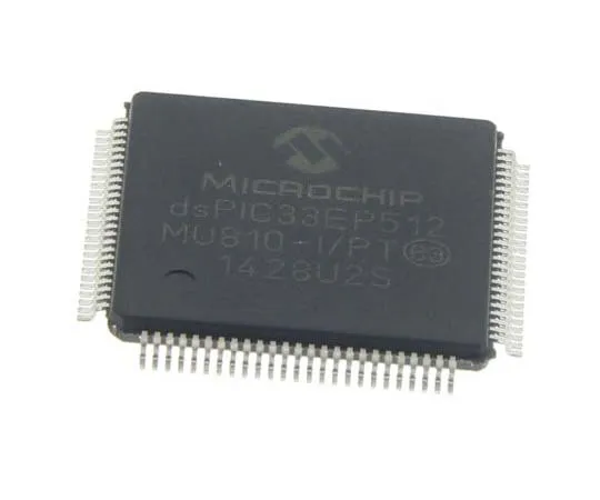 63-7806-65　Microchip dsPIC33EP512MU810-I/PT, 16bit DSC, PIC Microcontroller, 60MIPS, 536 kB Flash, 100-Pin TQFP　dsPIC33EP512MU810-I/PT