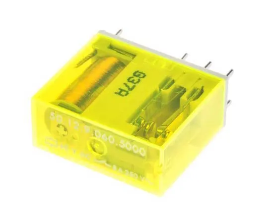 63-7774-04　Finder50 Series DPDT Non-Latching Relay PCB Mount, 60V dc Coil, 15A　50.12.9.060.5000
