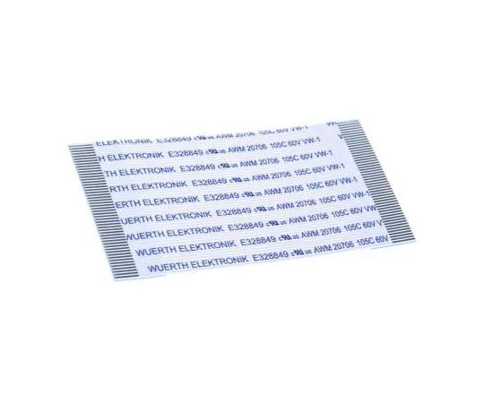 63-7816-38　Wurth Elektronik 6876 FFC Jumper Cable, 0.5mm Pitch, 50 Way, 50mm Cable Length, 500 mA, 60 V ac　687650050002