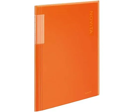 61-0559-46　［Discontinued］Clear Book A4 Vertical Fixed-Type 20-Sheets Pocket Orange　ラ-N20YR