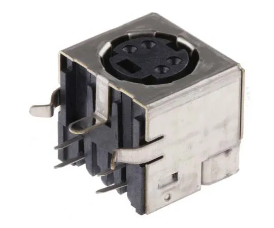 63-7806-98　TE Connectivity 4 Pole Right Angle Miniature Din Socket Socket　5749181-1